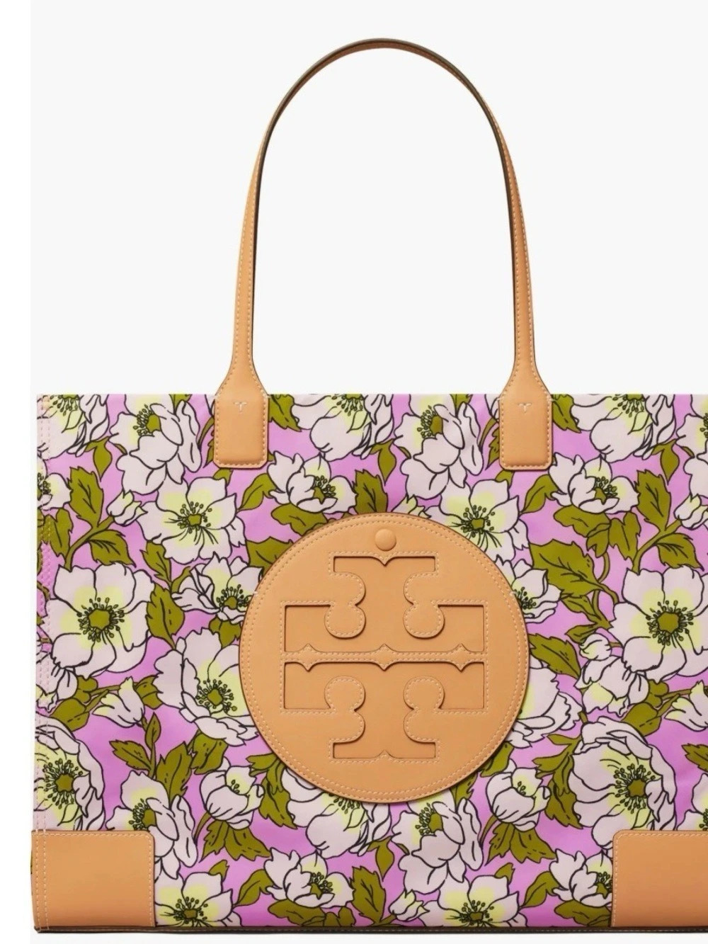 Tory Burch Ella Bio Floral Tote Pink & Purple